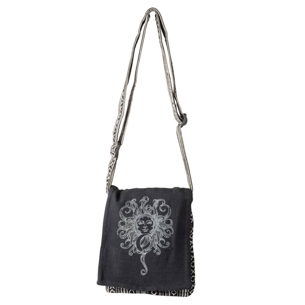 Black Sun & Moon Crossbody Bag