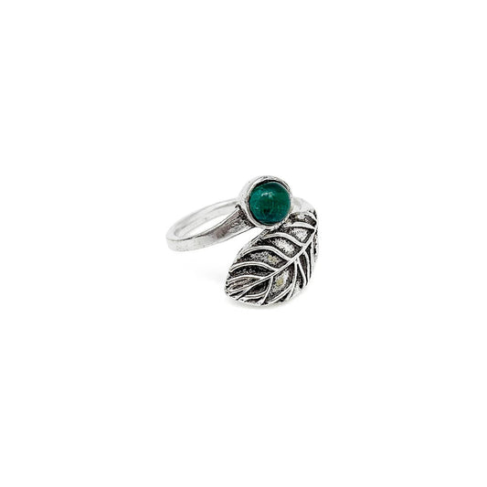 Silver with Malachite Ring