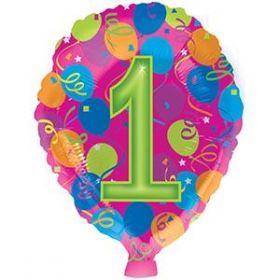 18" #1 Birthday Foiltex Balloon