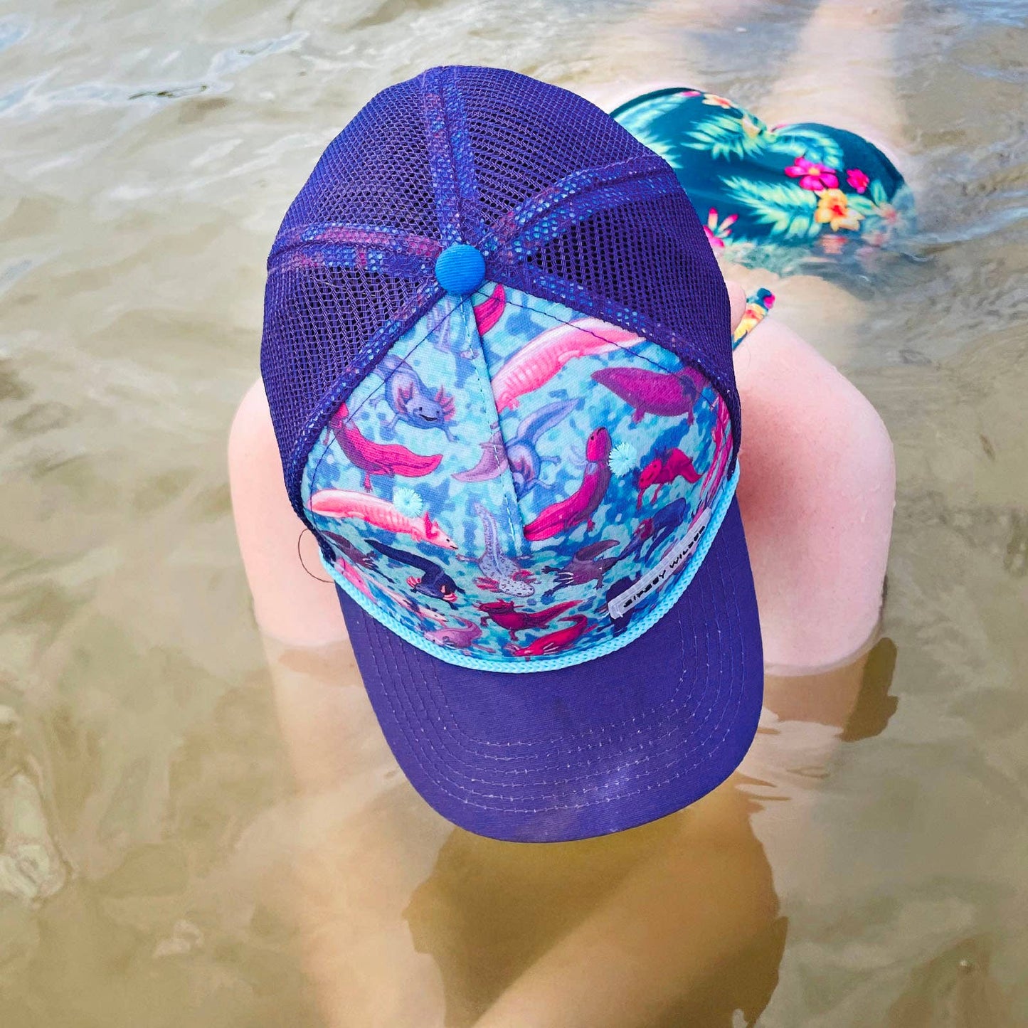 Youth Axolotls Recycled Trucker Hat