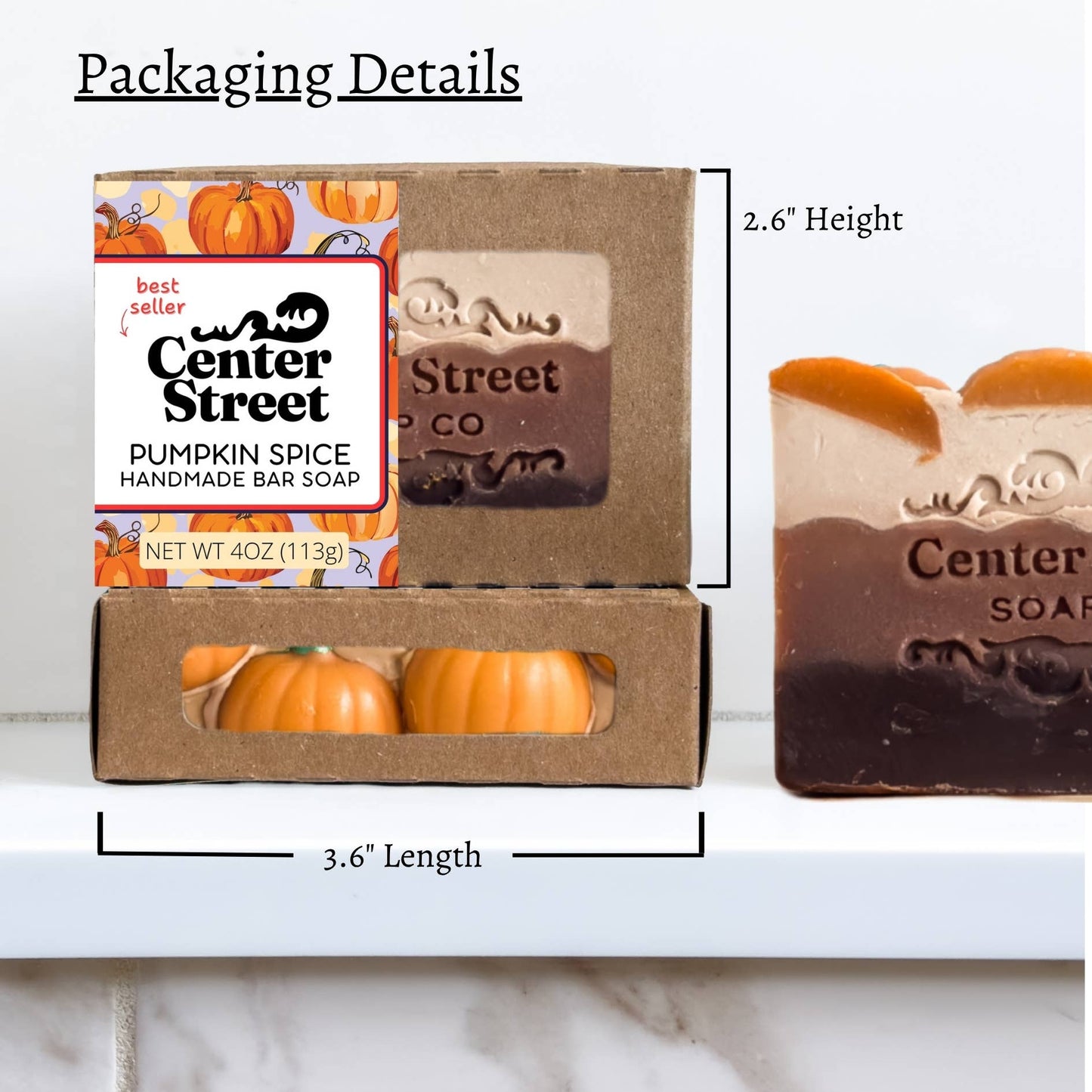 Pumpkin Spice Halloween Handmade Bar Soap