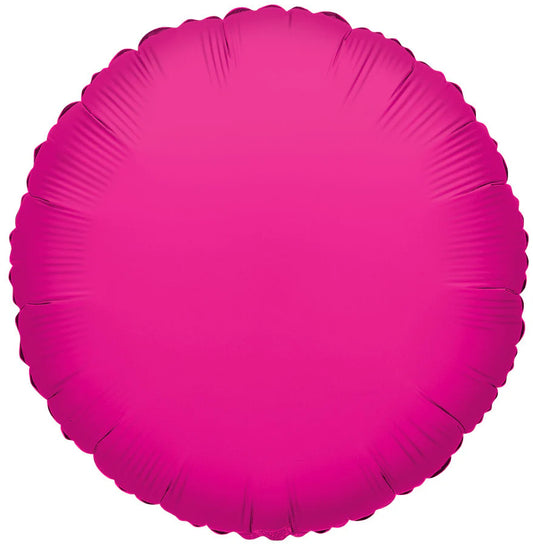 18" Hot Pink Circle Foil Balloons