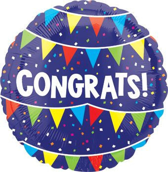 Congrats Banners and Confetti Foil Balloon
