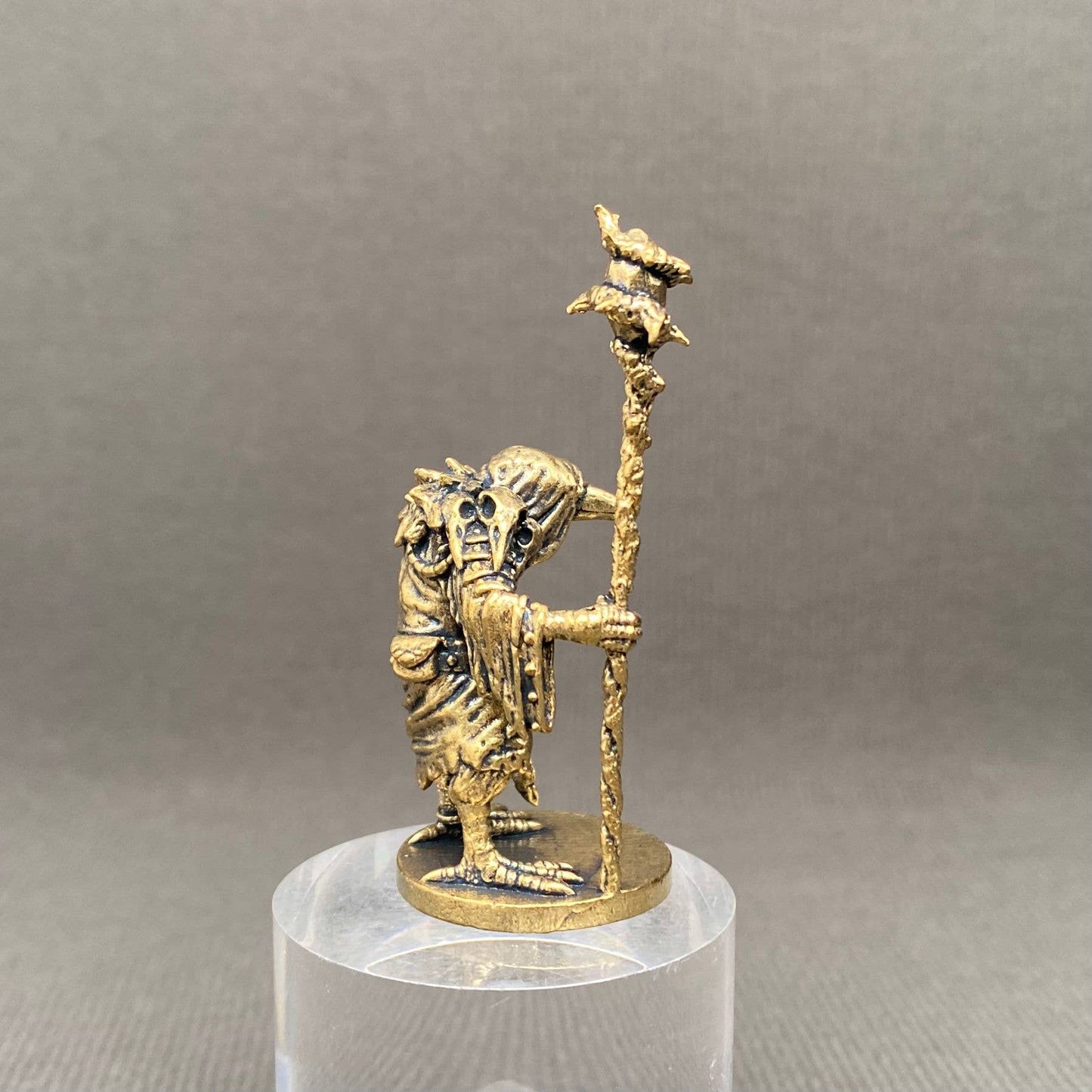 Brass Birdman Wizard Figurine