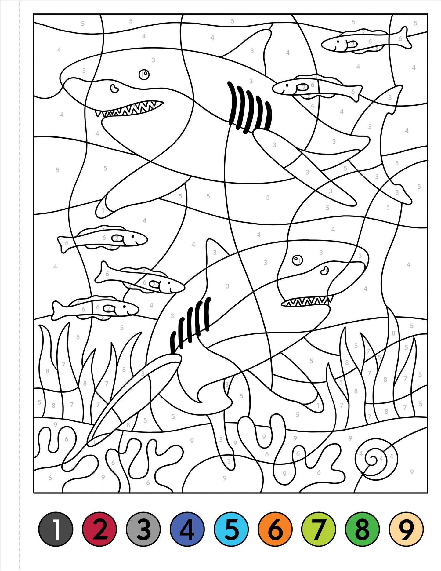 My First Color-By-Number! Under The Sea