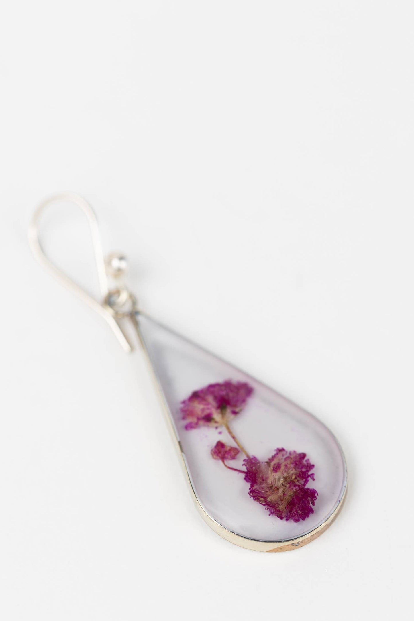 Purple Rain Flower Earrings