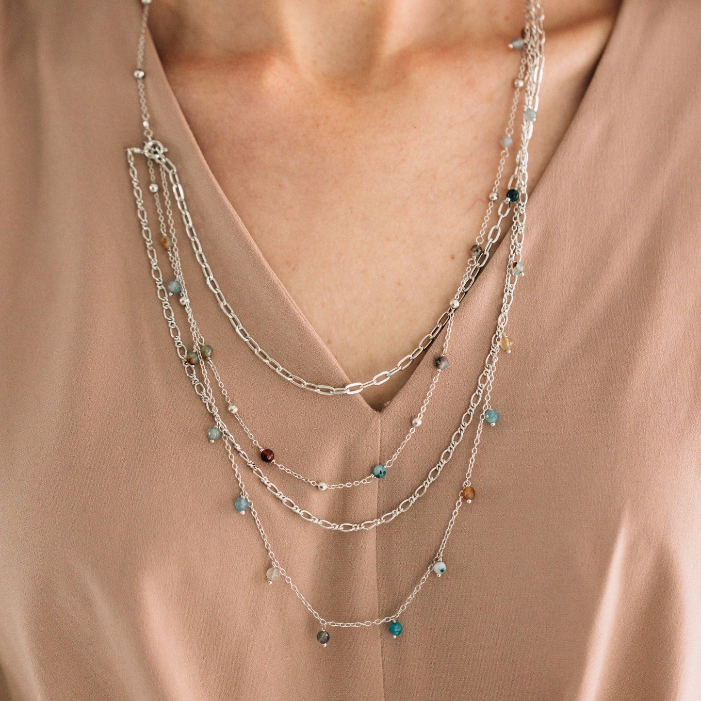 Nanda Layered Beaded Necklace