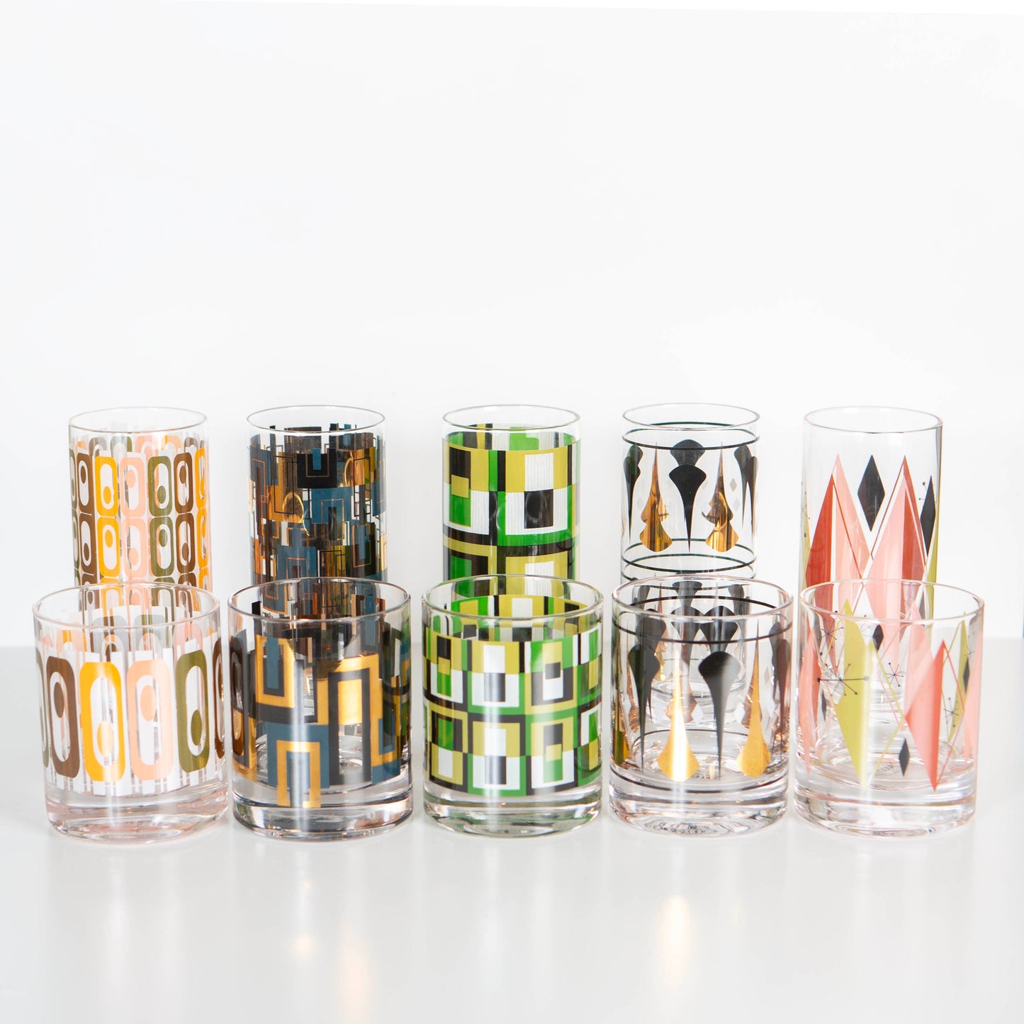 Retro Diamond Vintage Whiskey Cocktail Glass