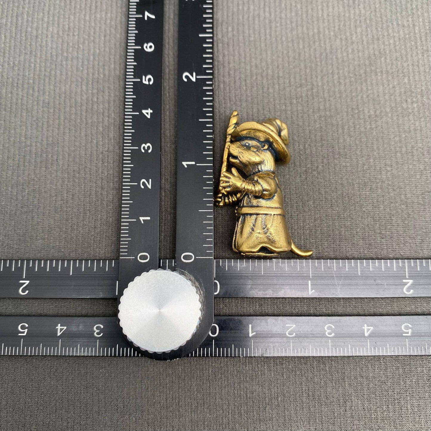 Brass Magic Mouse Craft Figurine
