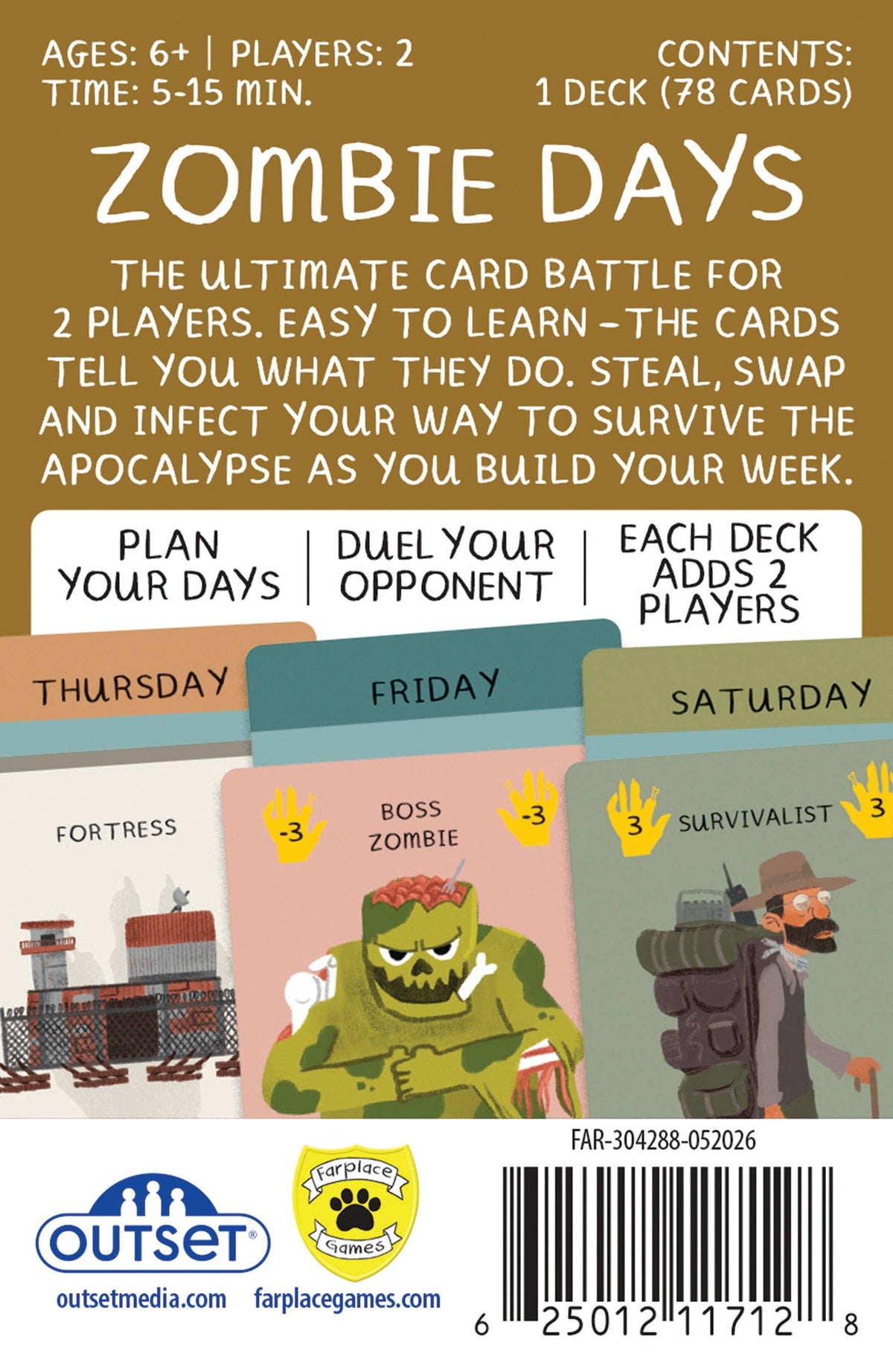 Zombie Days Card Game
