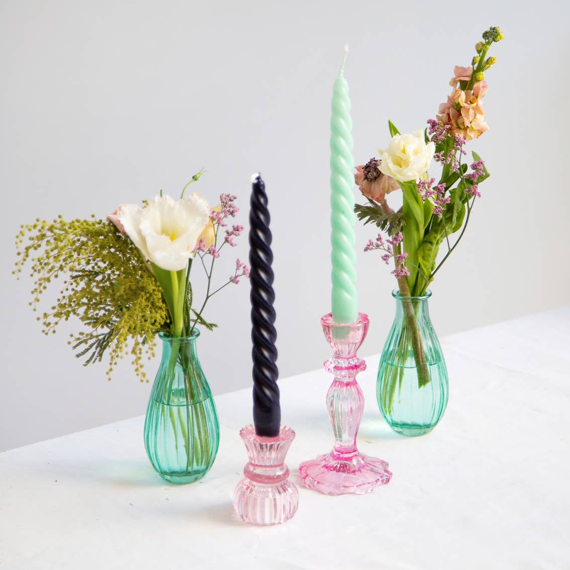 Small Glass Candle Holders Starter Set - Home Décor