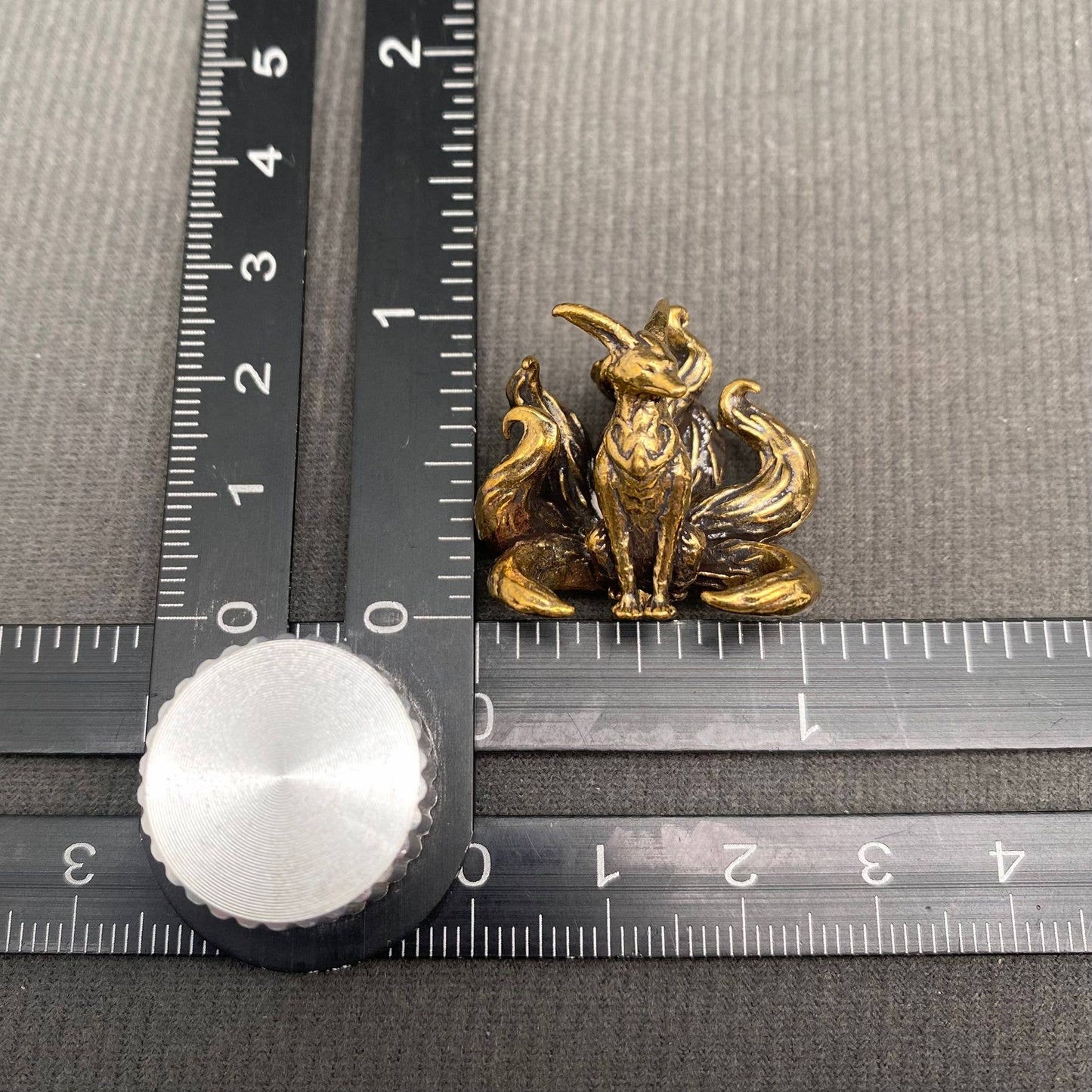 Brass 7 Tails Fox Figurine