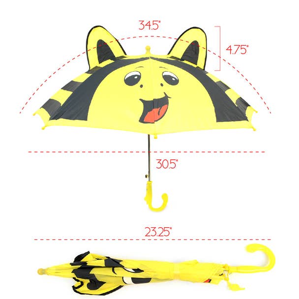 Kid's Yellow Bee Umbrella