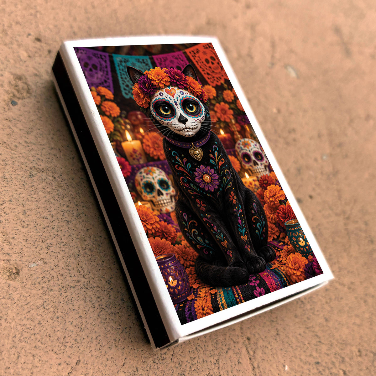 Day of the Dead Cat Matches