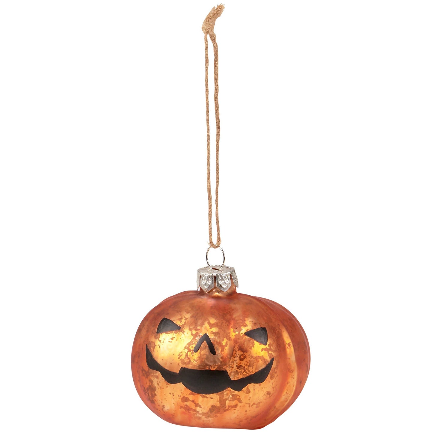 Glass Jack-o-Lantern Ornament