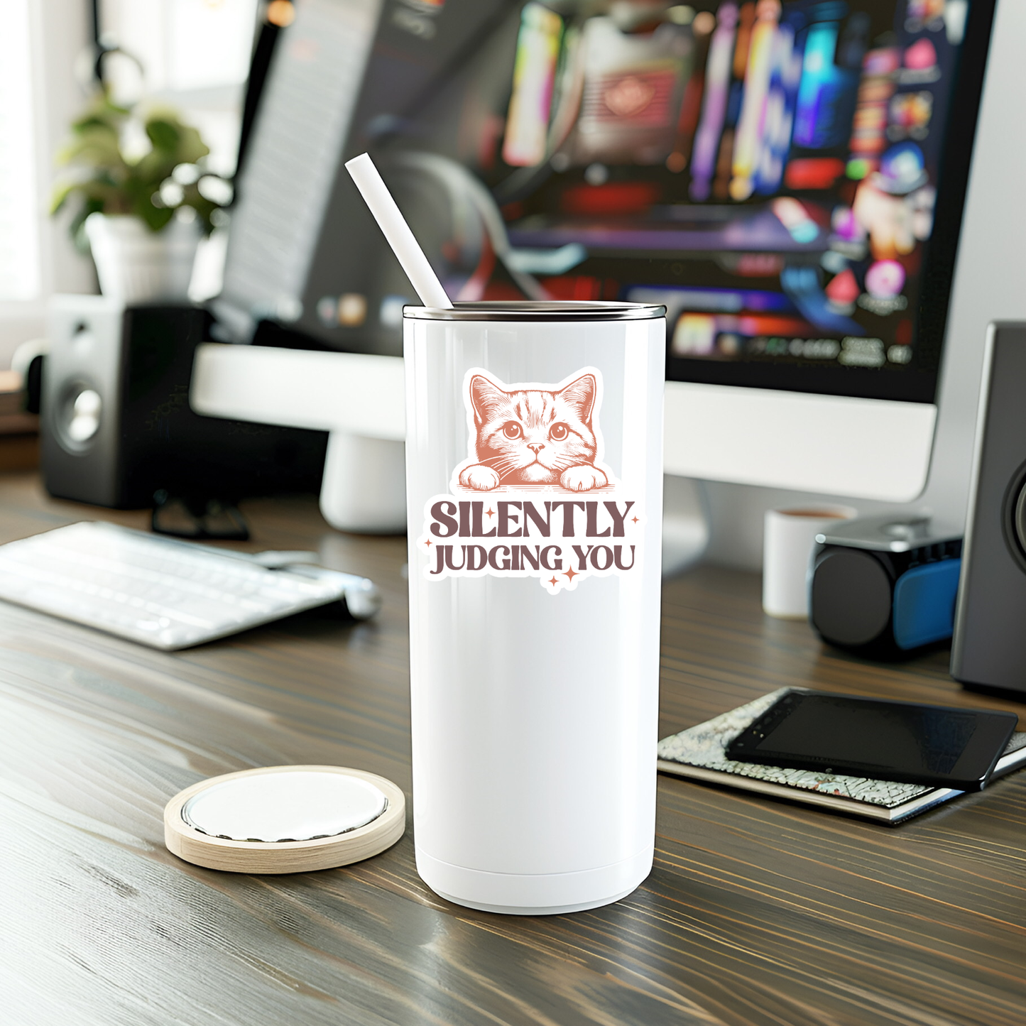Silently Judging You Sticker
