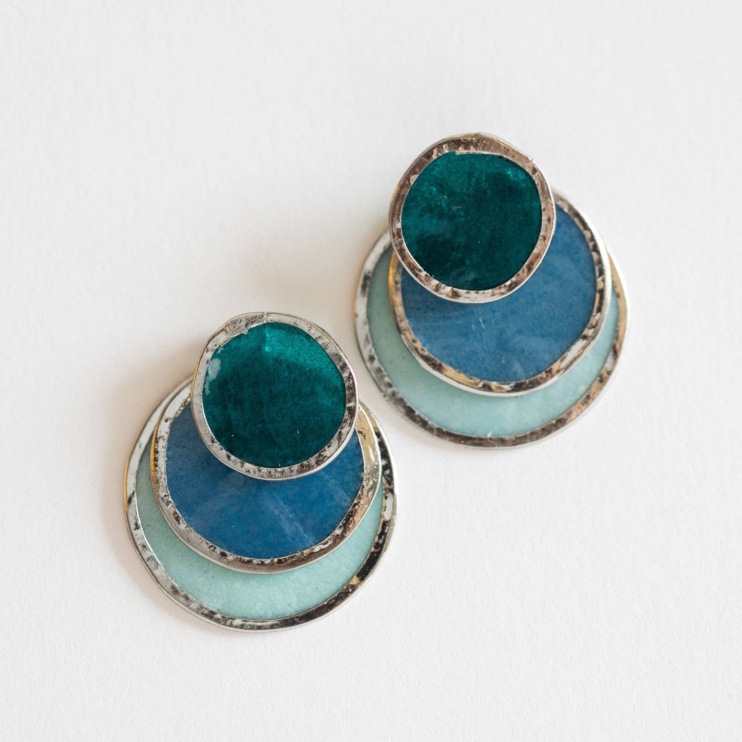 Triple Convertible Capiz Earrings