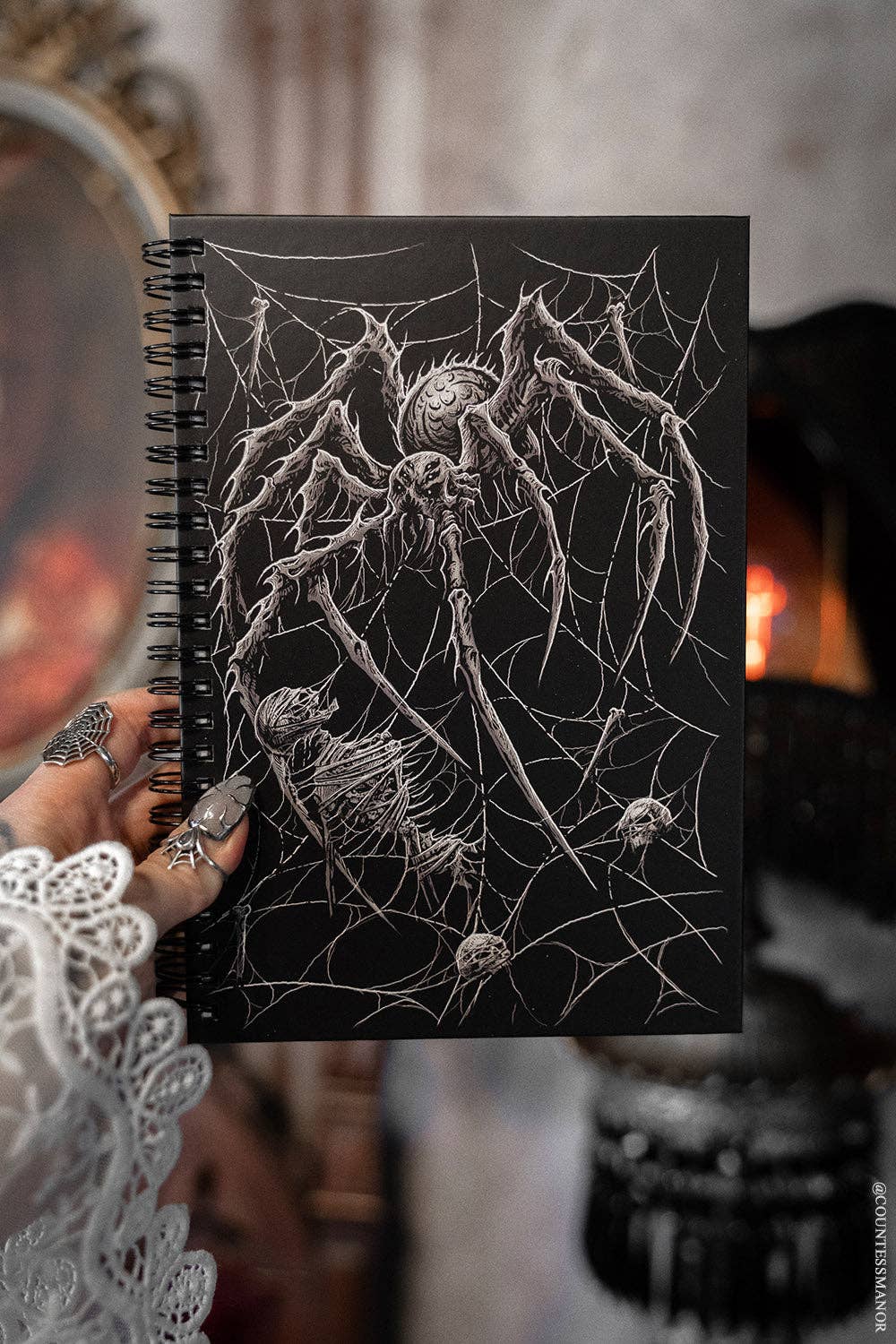 Death Spider Spiral Notebook