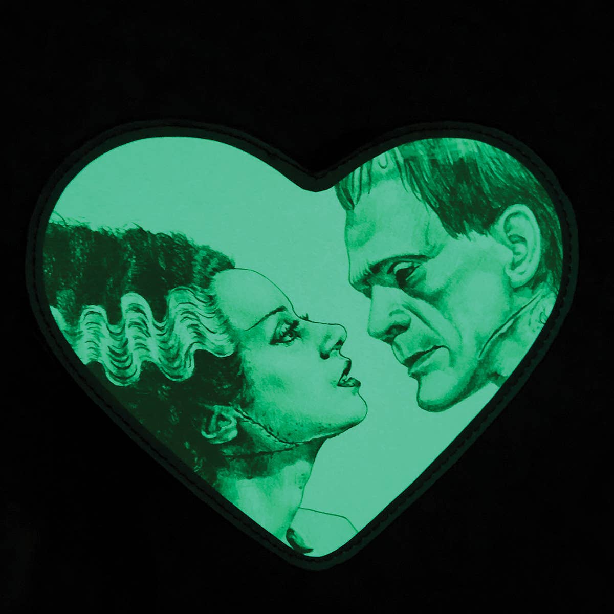 Glow in the Dark Heart Shape Frank with Bride Wristlet