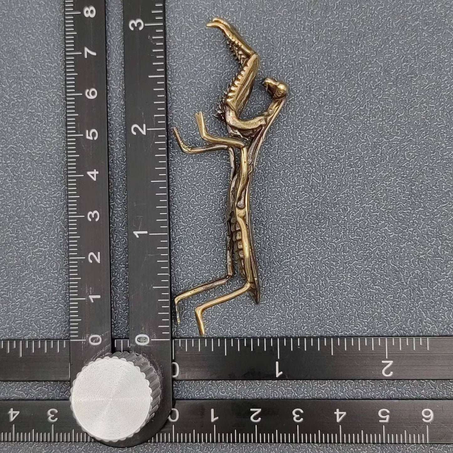 Brass Mantis Figurine