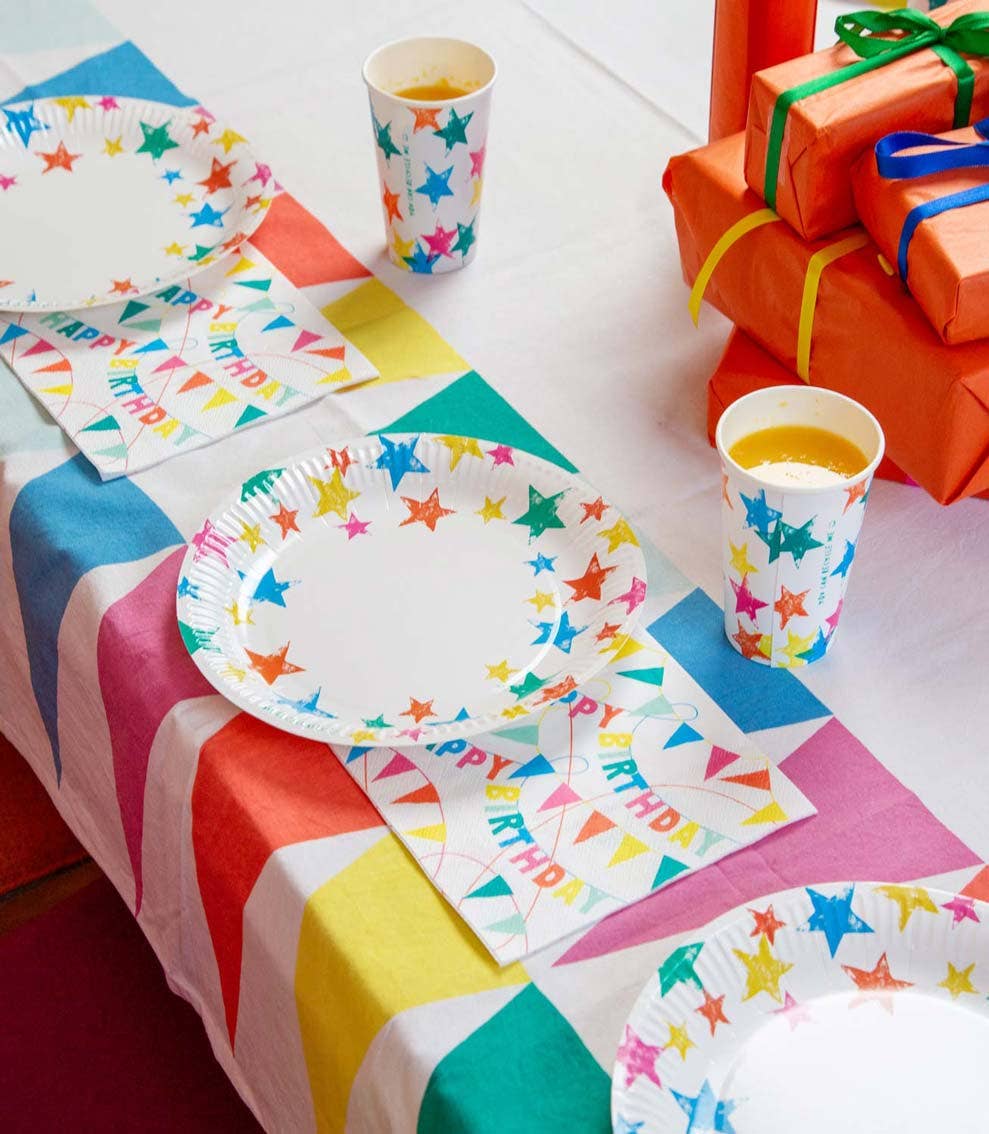 Birthday Brights Star, Home Recyclable Paper Cup With Card