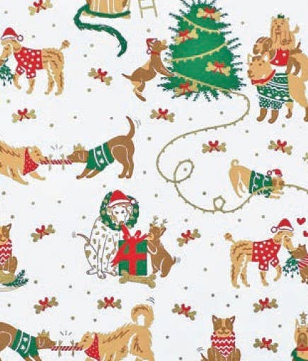 Christmas Dogs Wrapping Paper