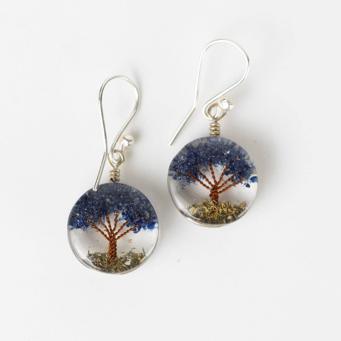 Life Tree Drop Earrings