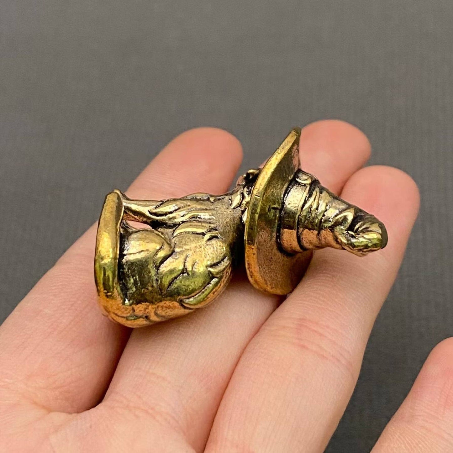 Brass Magic Cat Figurine