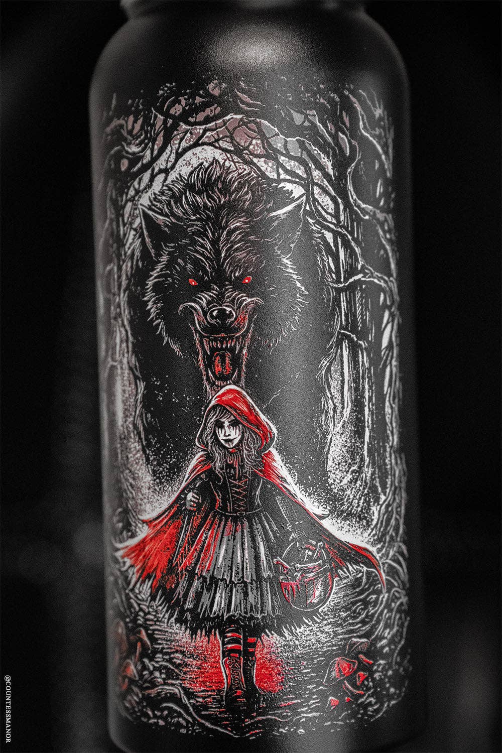 Little Dead Riding Hood 32 Oz Water Bottle