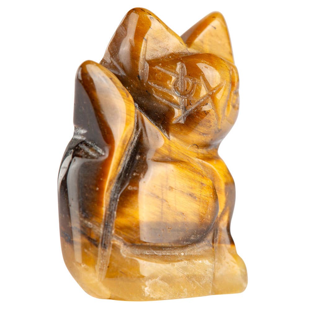 Gemstone Cat - Black Obsidian