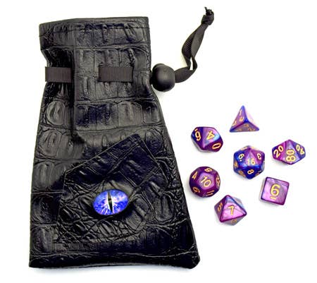 7 Gamers Dice with eye bag