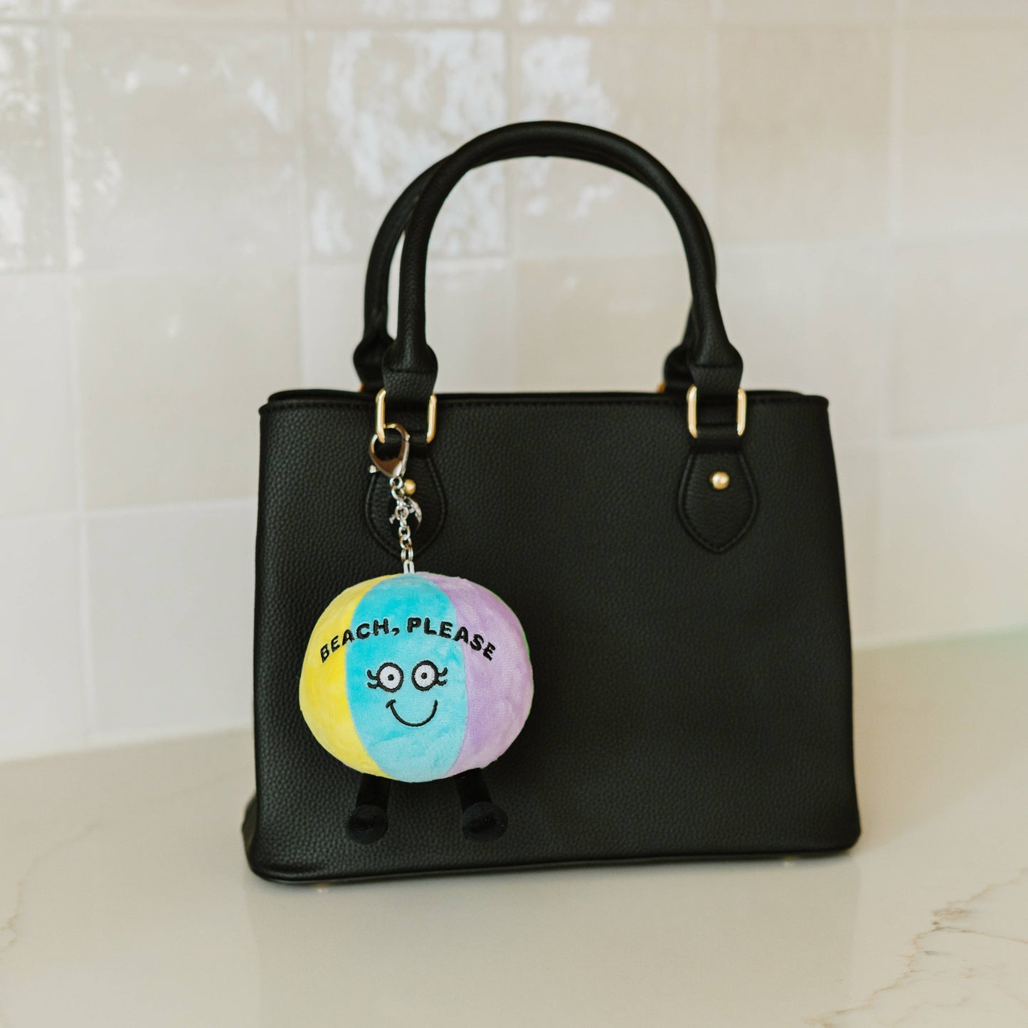 Beach Ball Plush Bag Charm