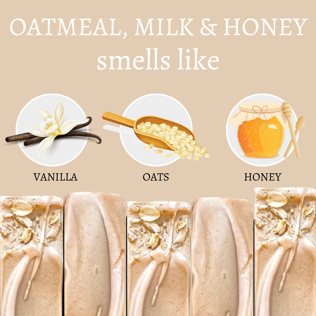 Oatmeal, (Goat's) Milk & Honey Handmade Bar Soap