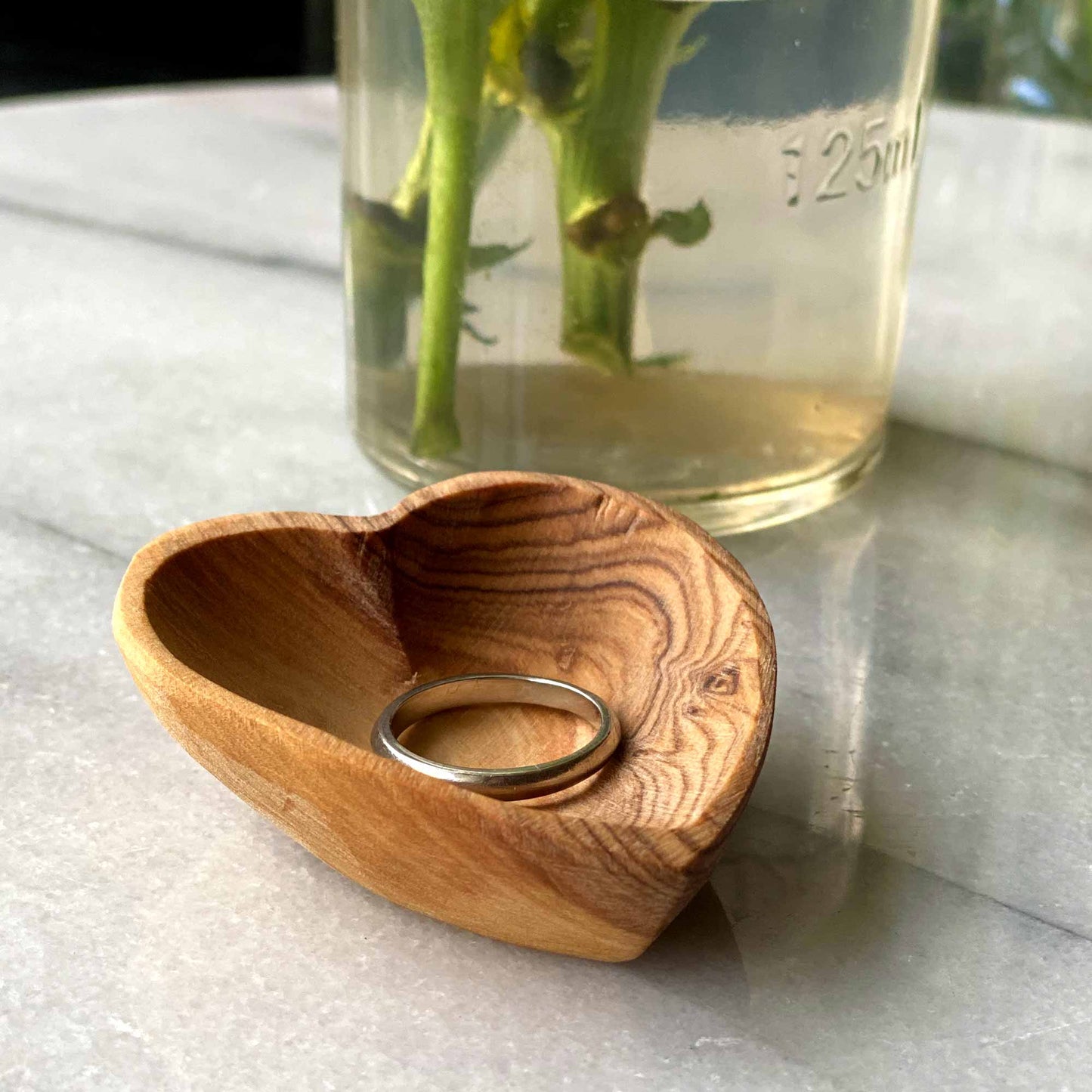 Petite Olive Wood Heart Bowl