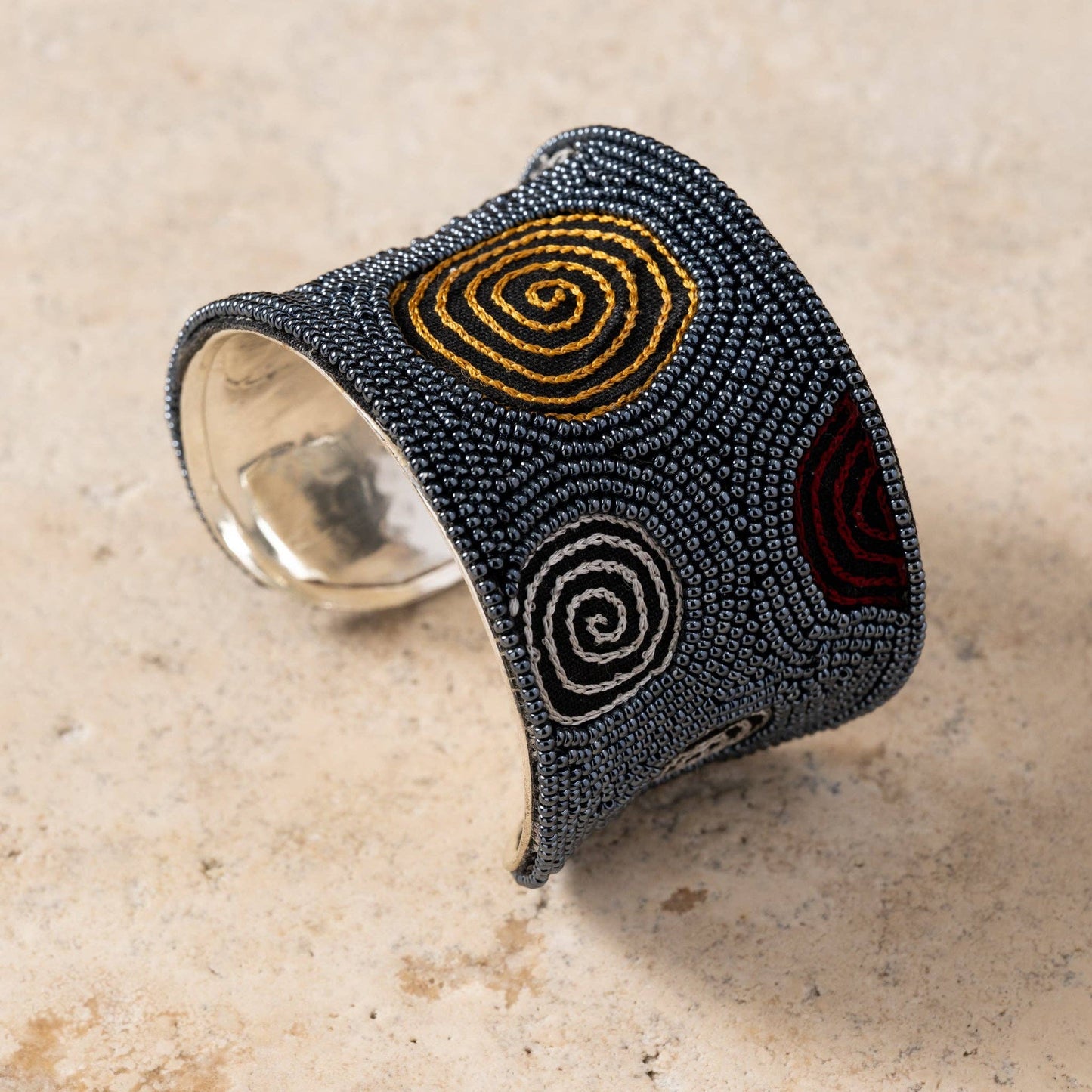 Chakkar Beaded Cuff Bracelet