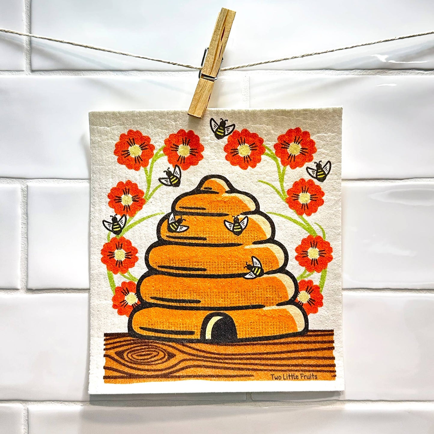 Honeybee Swedish Dishcloth