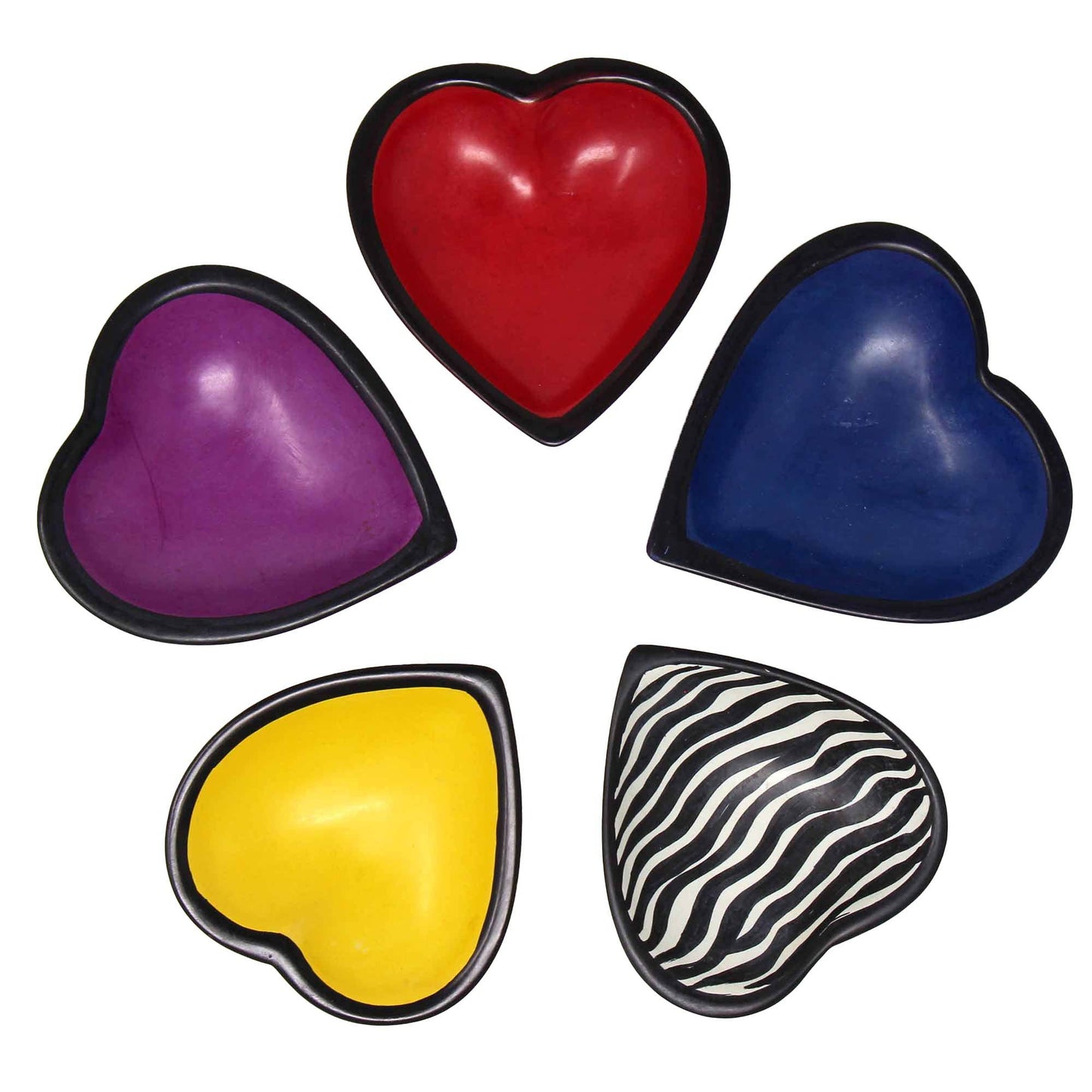 Fuchsia Soapstone Heart Bowl