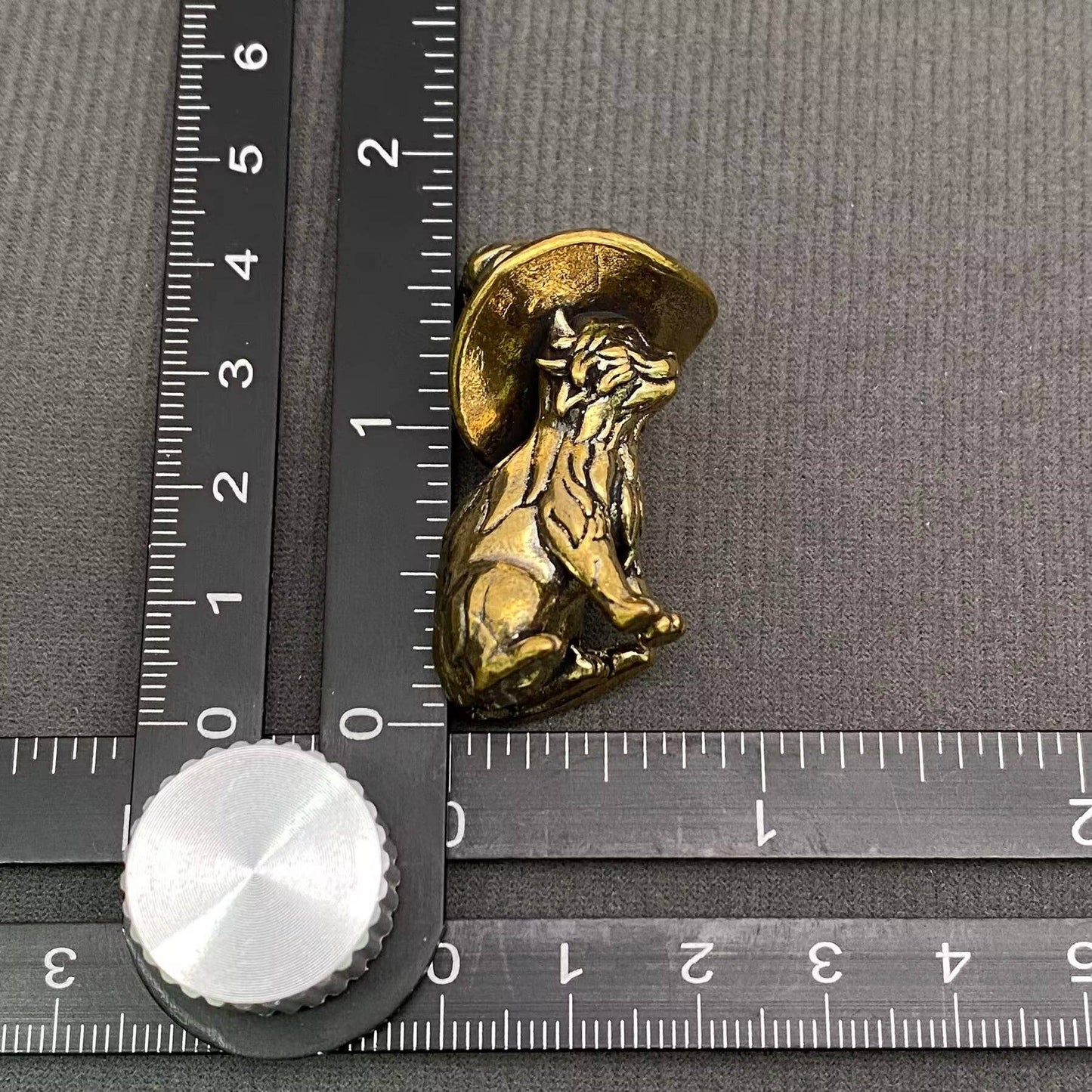 Brass Magic Cat Figurine