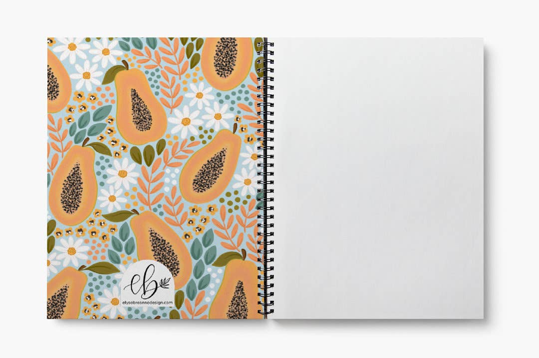 Papayas Spiral Lined Notebook