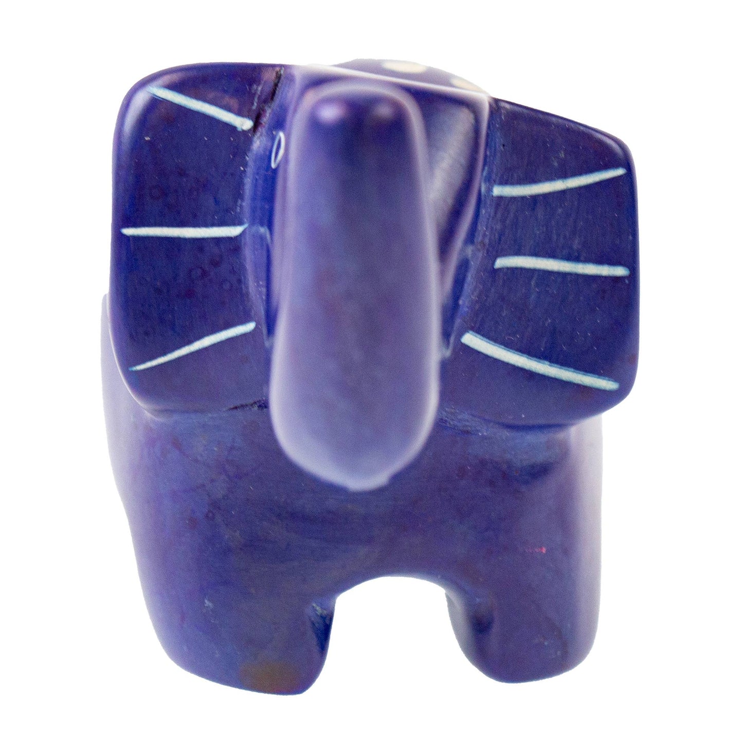 Orange Soapstone Elephant