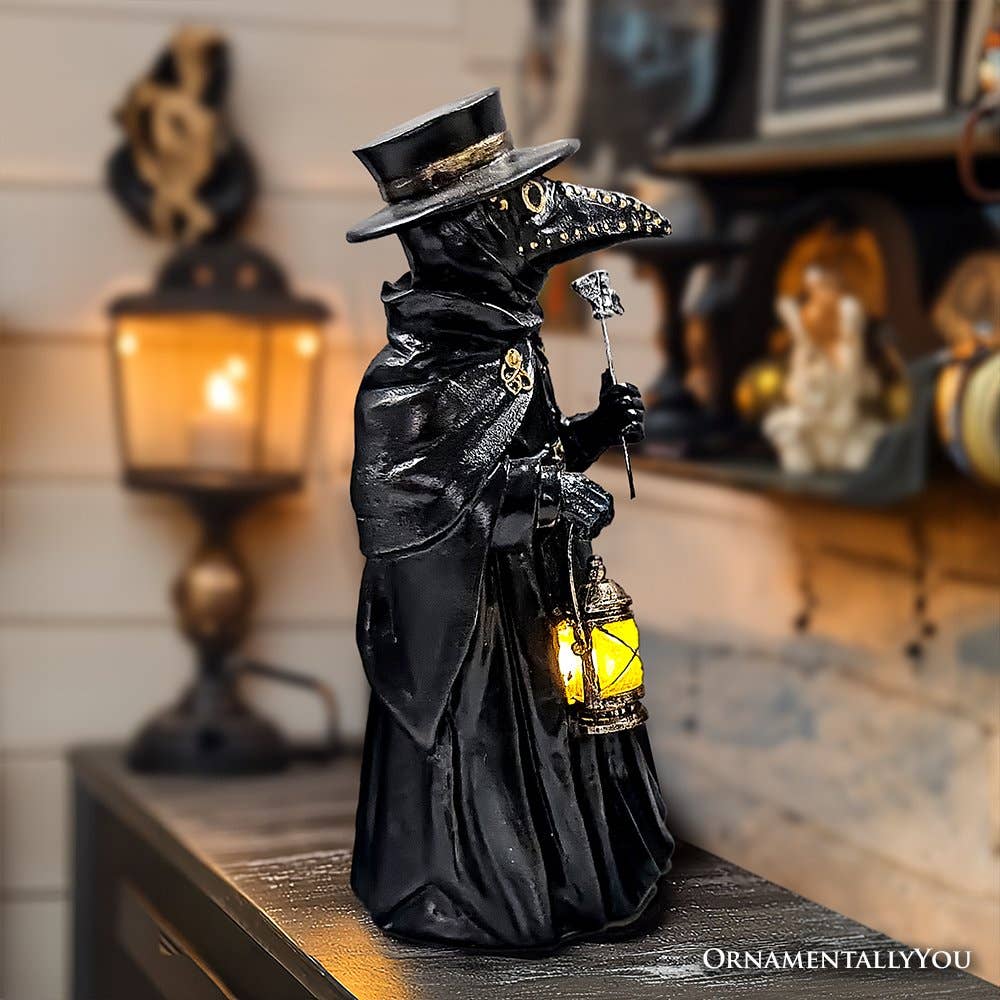 Plague Doctor Creepy Figurine 8"