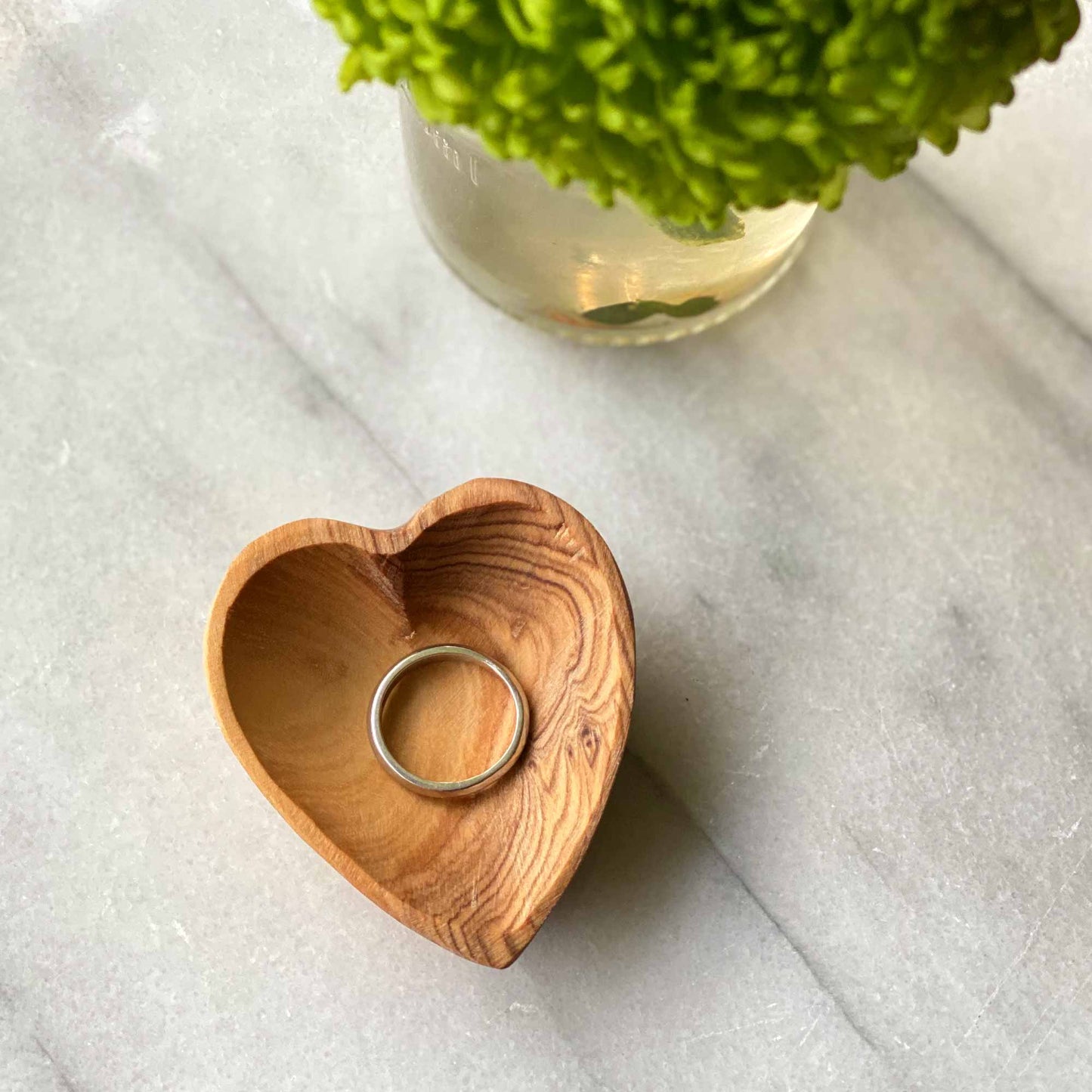Petite Olive Wood Heart Bowl