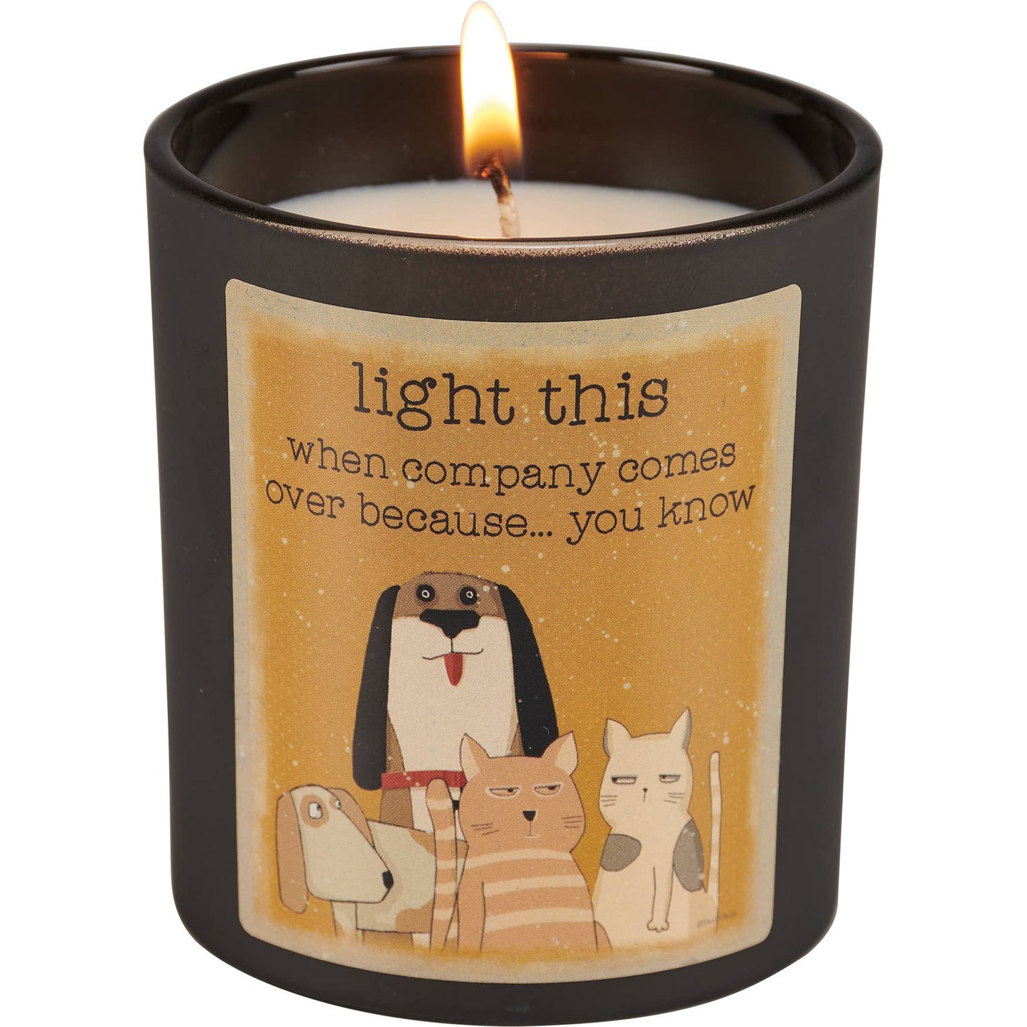 Light This When Company Comes Over Candle