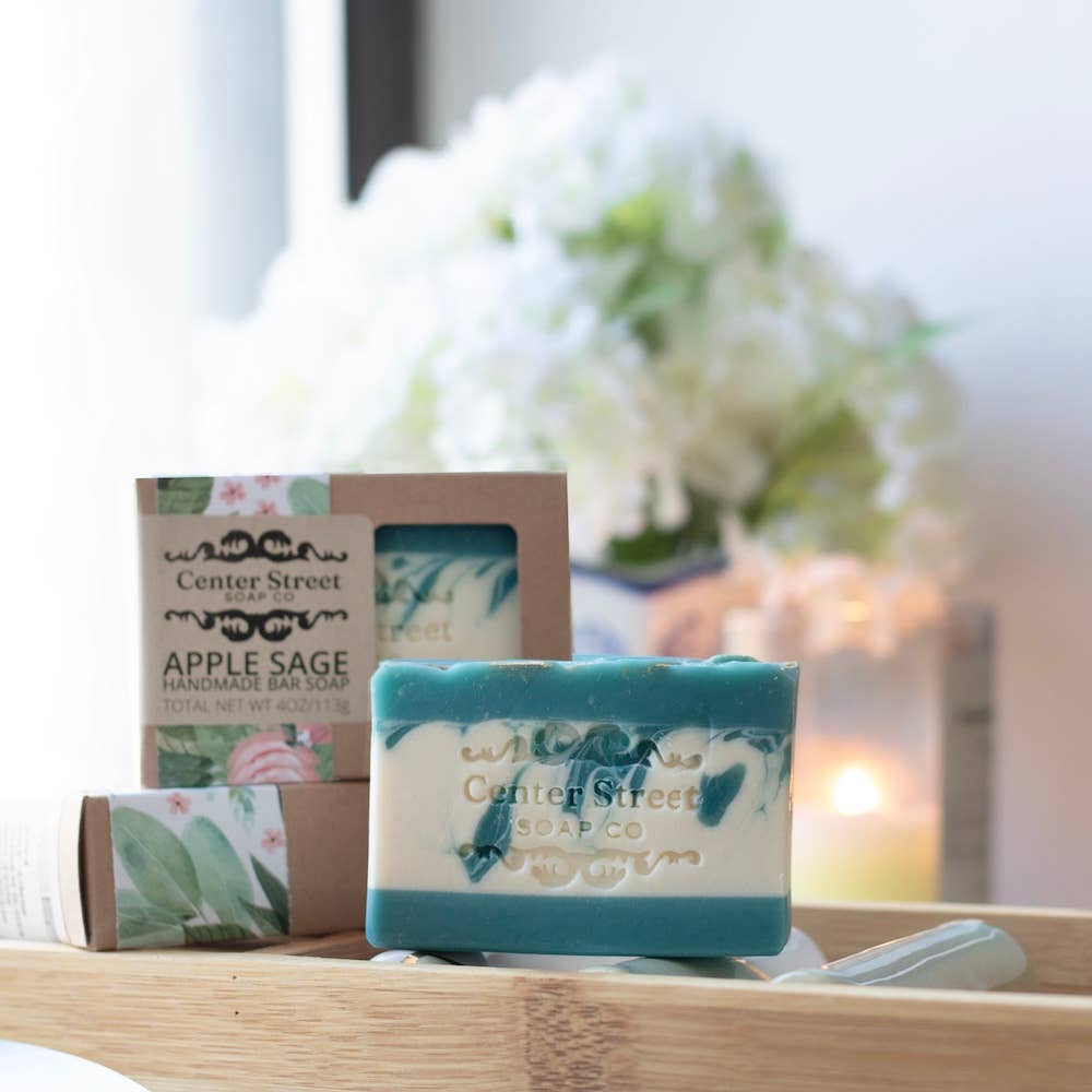 Apple Sage Vegan Handmade Bar Soap
