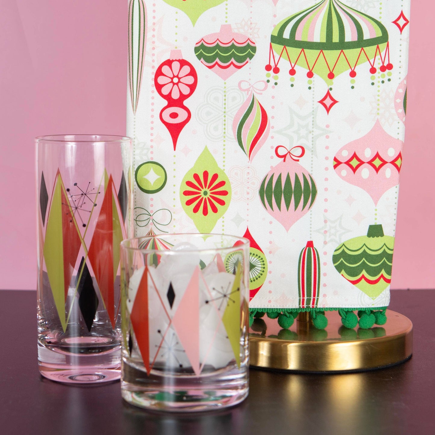 Retro Diamond Vintage Whiskey Cocktail Glass
