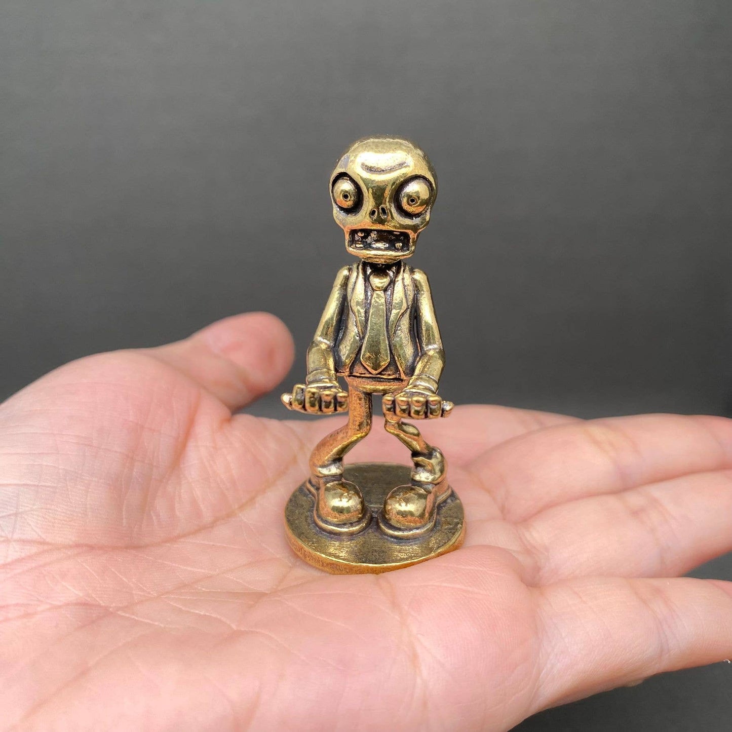 Brass Zombies In Suits Figurine