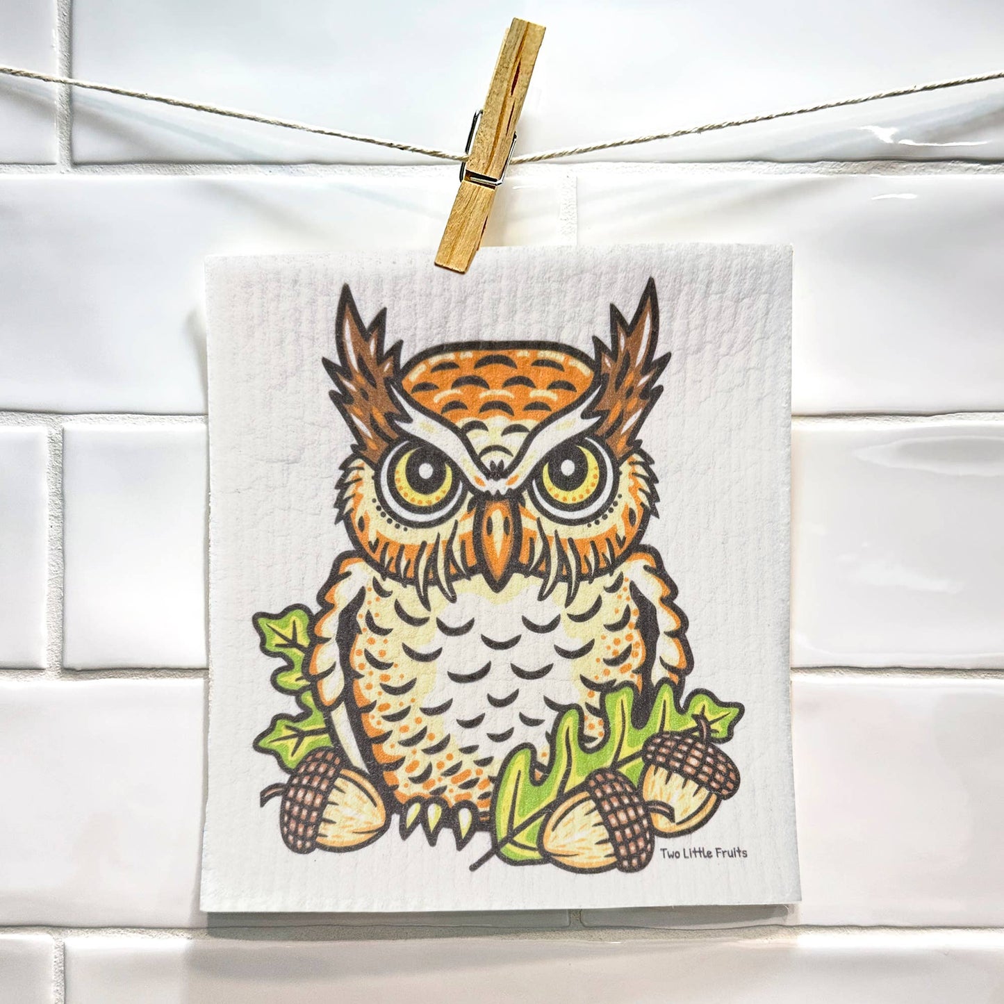 Owl Swedish Dishcloth
