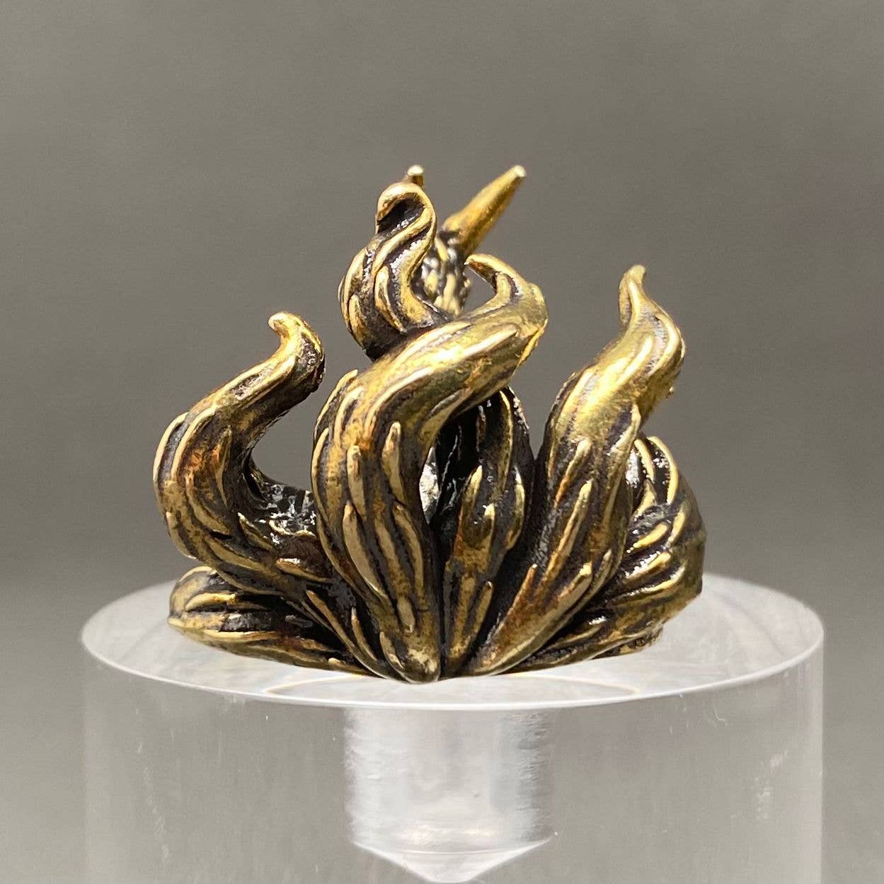 Brass 7 Tails Fox Figurine