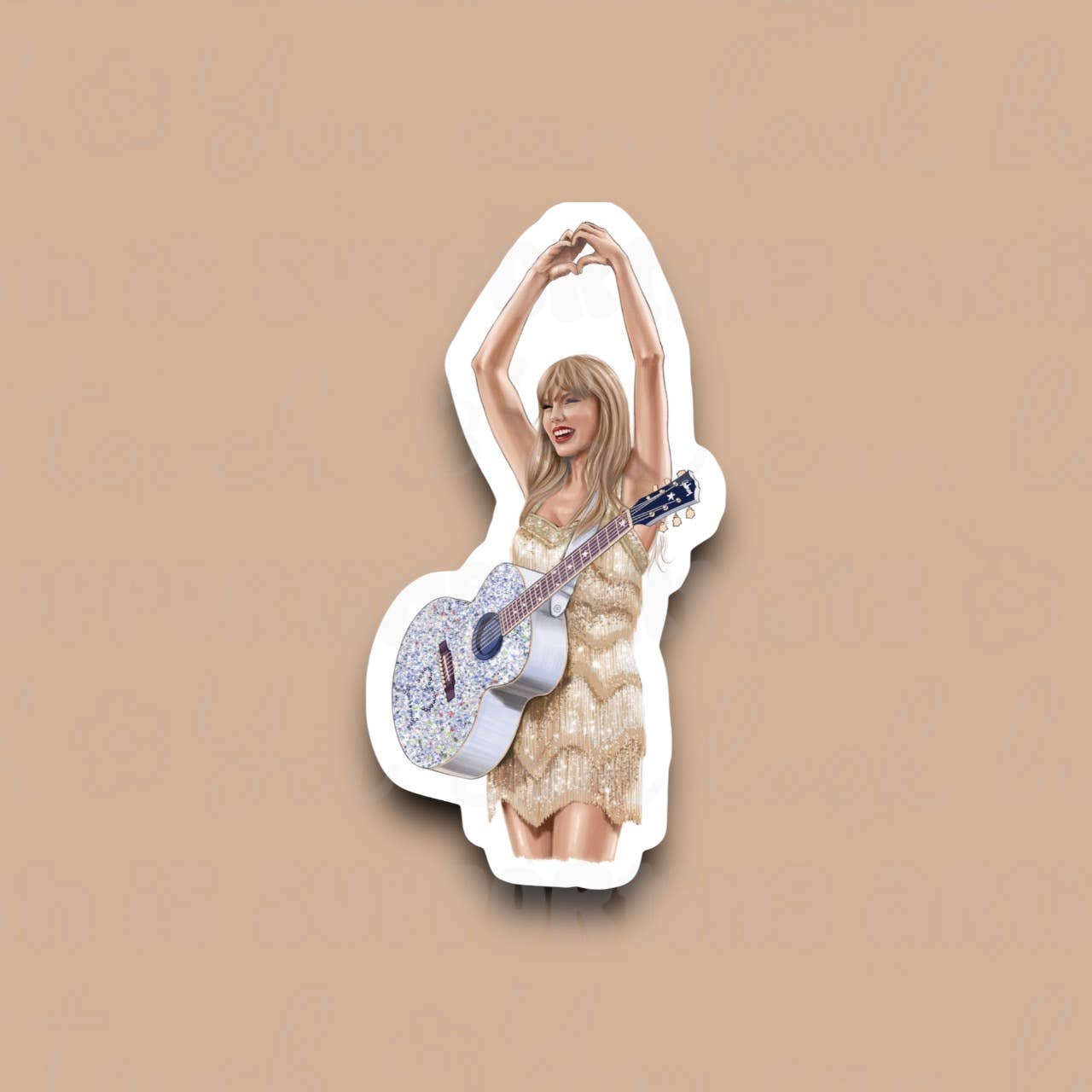 Taylor Heart Hands Sticker