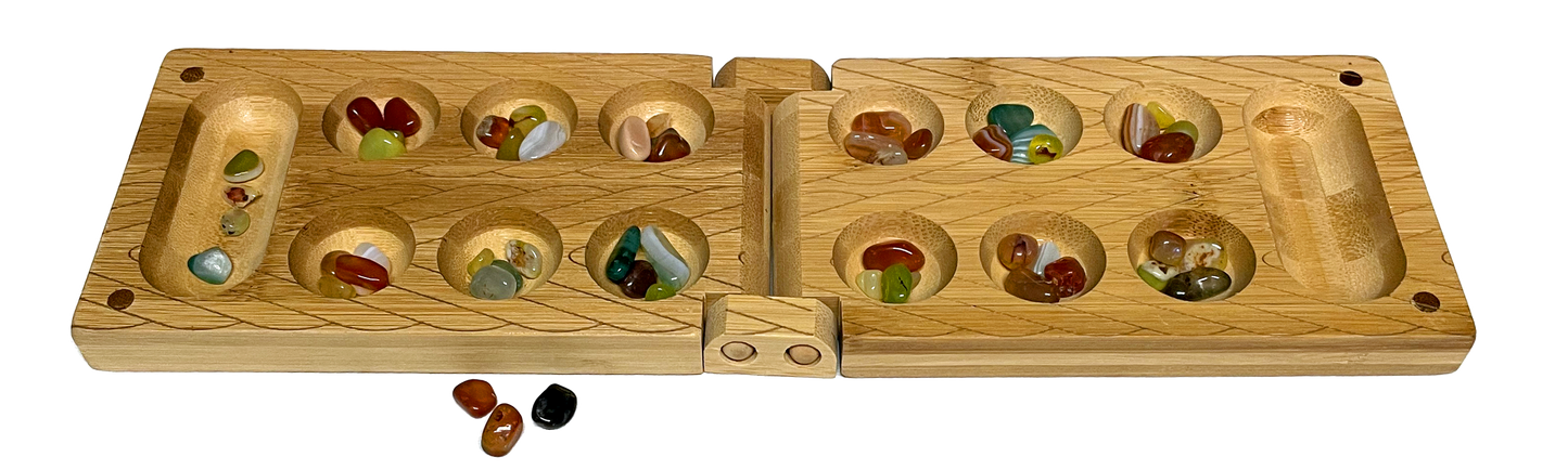 Travel Bamboo Mancala Game